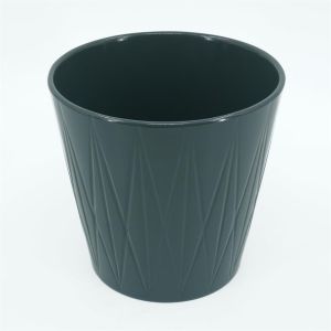 Visby dark grey pot 18.5 cm