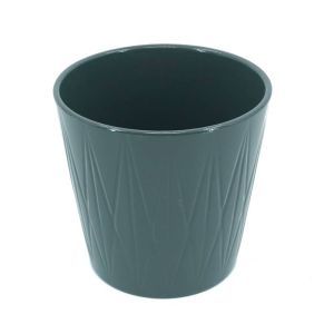 Visby dark grey pot 15.5cm