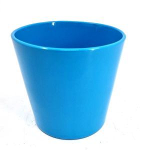 Pot céramique Dida bleu 13 cm