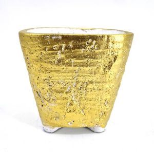 Diara square pot Gold 15 cm